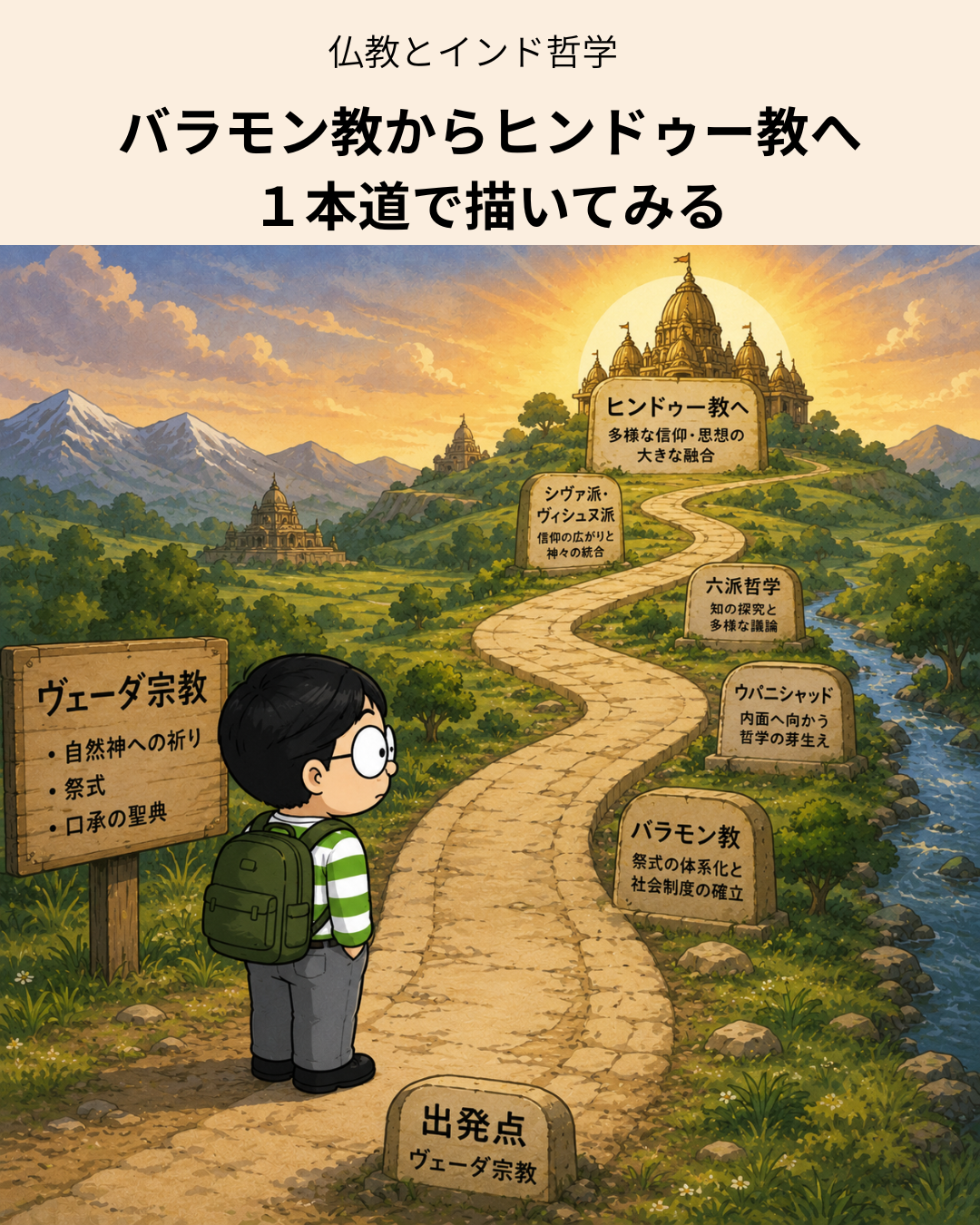 ヒンドゥー教への１本道